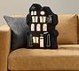 Light Up Haunted House Shaped Pillow