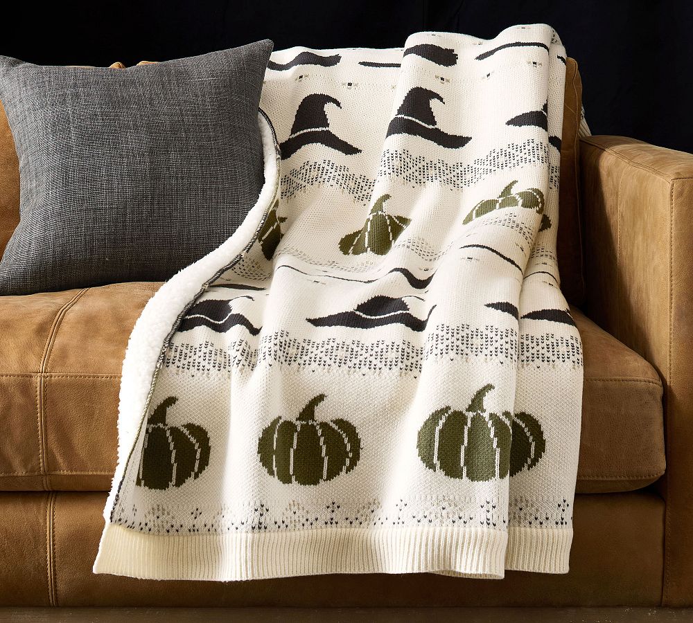 Witch Hat Fair Isle Knit Jacquard Throw