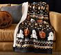 Doug the Dog Ghost Fair Isle Knit Jacquard Throw