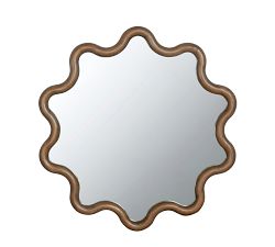 Natura Waves Wood Mirror