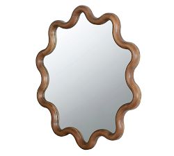 Natura Waves Wood Mirror