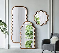 Natura Waves Wood Mirror