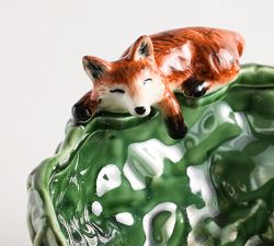 Fantastical Forest Woodland Stoneware Serving Bowl