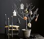 Lit Faux Black Potted Tree