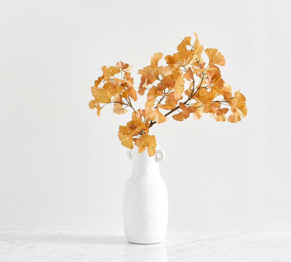 Faux Golden Ginko Branch