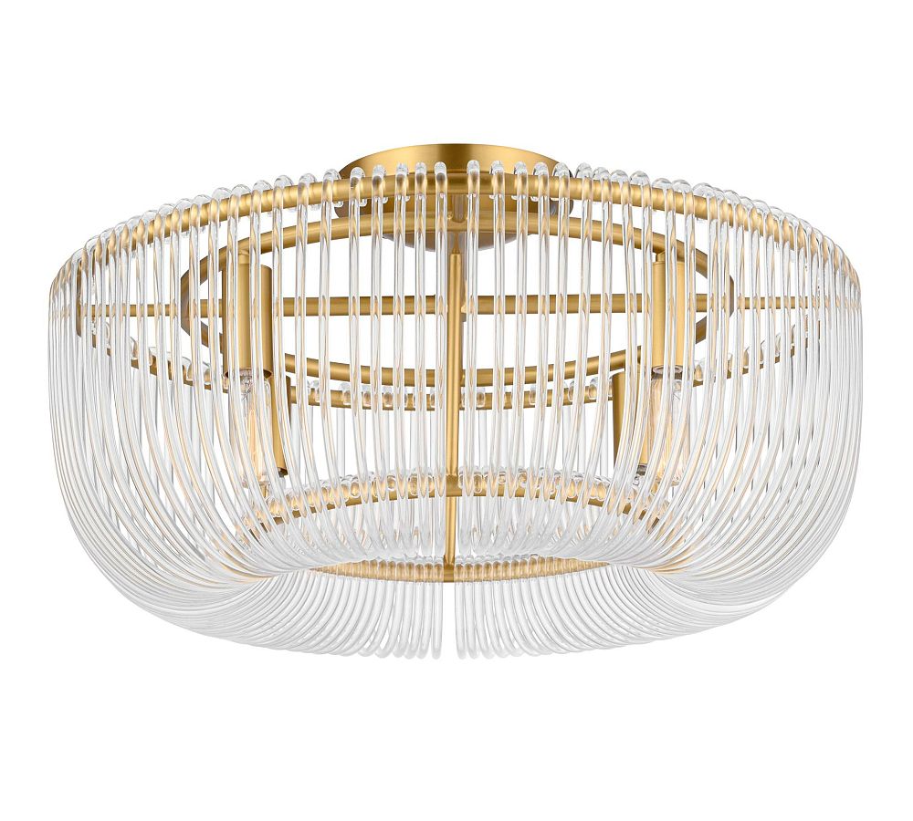 Ranae Glass Round Flush Mount (20&quot;)