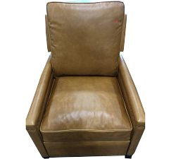 Open Box: Tyler Square Arm Leather Manual &amp; Power Recliner
