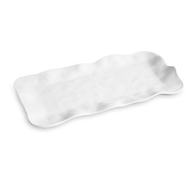 Nube Outdoor Melamine Long Rectangle Platter, 13&quot;x10&quot;
