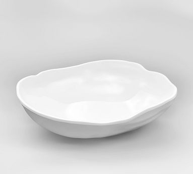 Nube Outdoor Melamine Rounded Serve Bowl, 13&quot;x13&quot;