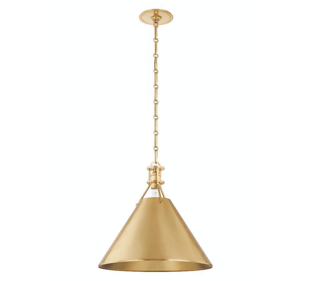 Jocelyn Flared Metal Pendant (9.5&quot;-16&quot;)