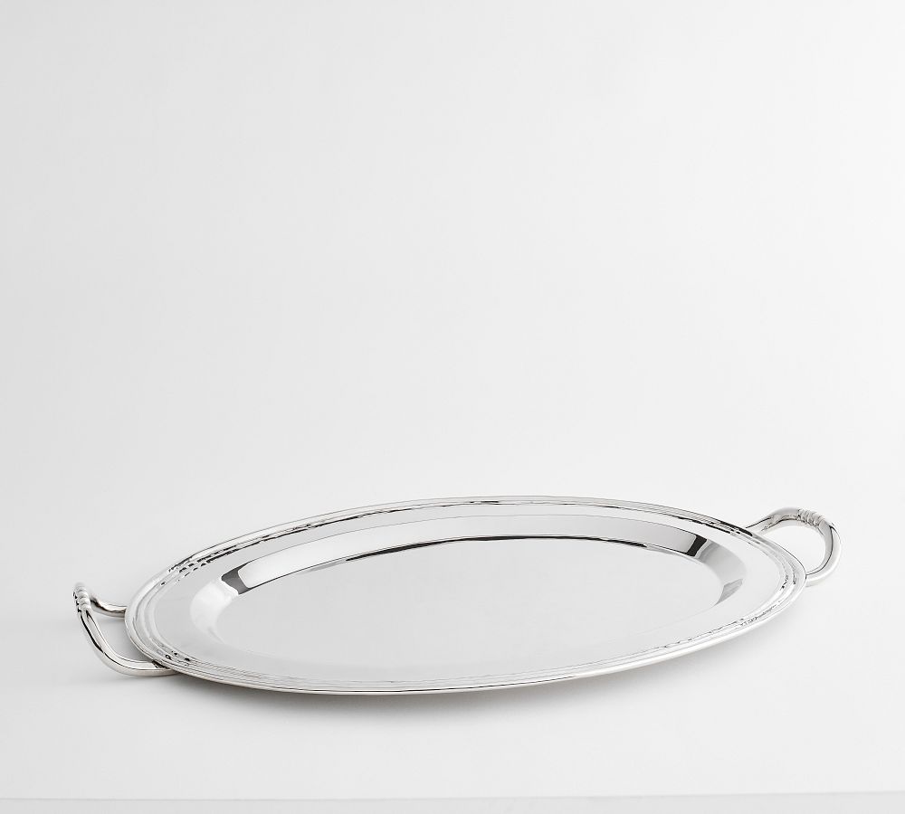 Heritage Silver Oval Turkey Platter