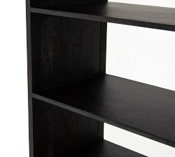 Dolores Cane Open Bookcase with Doors (35&quot;)