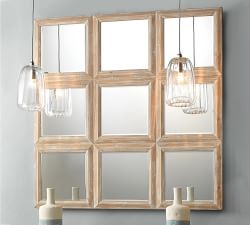 Mikayla Wood Paneled Mirror