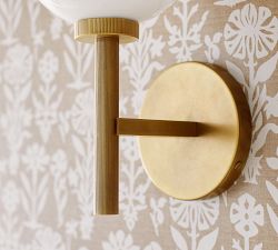Harlow Milk Glass Sconce (12&quot;)
