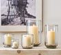 Brie Handcrafted Glass Hurricane Candle Holder