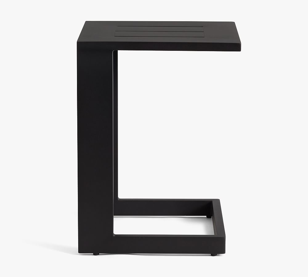 Malibu Metal Rectangular Outdoor C-Table (17&quot;)