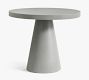 Pomona Concrete Round Outdoor Dining Table (36&quot;-51&quot;)