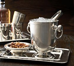 Open Box: Heritage Silver Ice Bucket &amp; Tongs