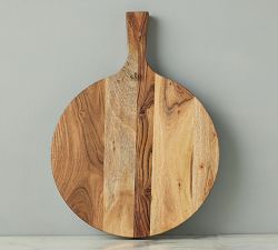 Curved Reclaimed Acacia Wood Cheese Board