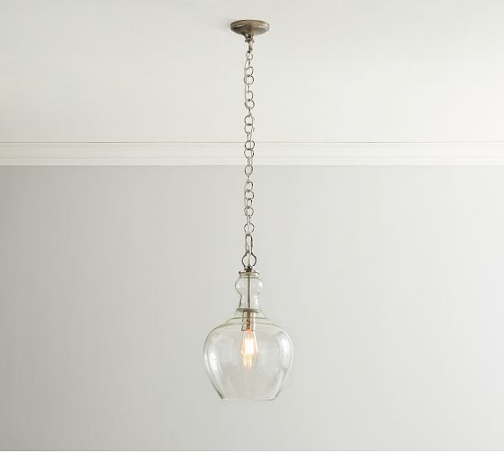 Pottery Barn【高さ68.6cm】Flynn Recycled Glass USB flynn-recycled-glass-pendant-