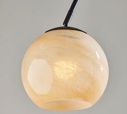 Trent Glass Globe Arc Floor Lamp (71.5&quot;)