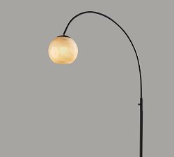 Trent Glass Globe Arc Floor Lamp (71.5&quot;)