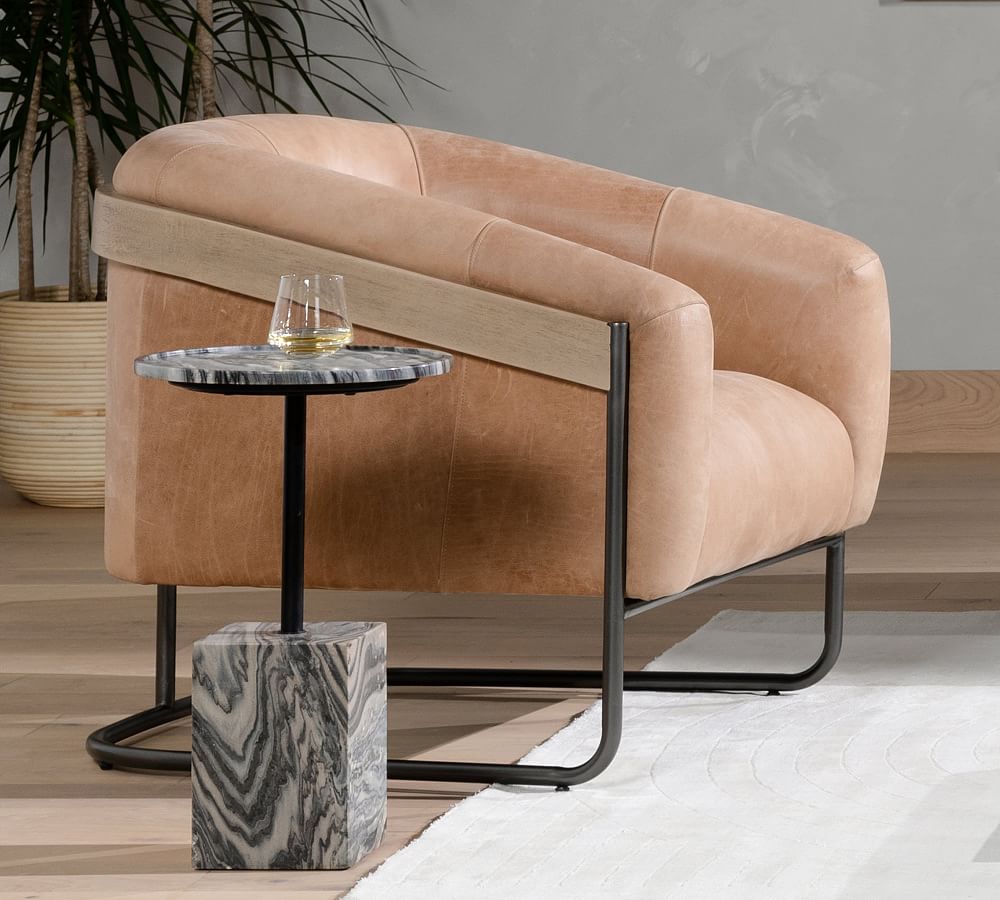 Open Box: Spencer Leather Armchair