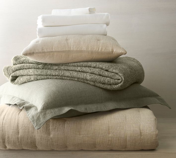 Belgian Flax Linen Sheet Set - Luxurious Comfort | Pottery Barn