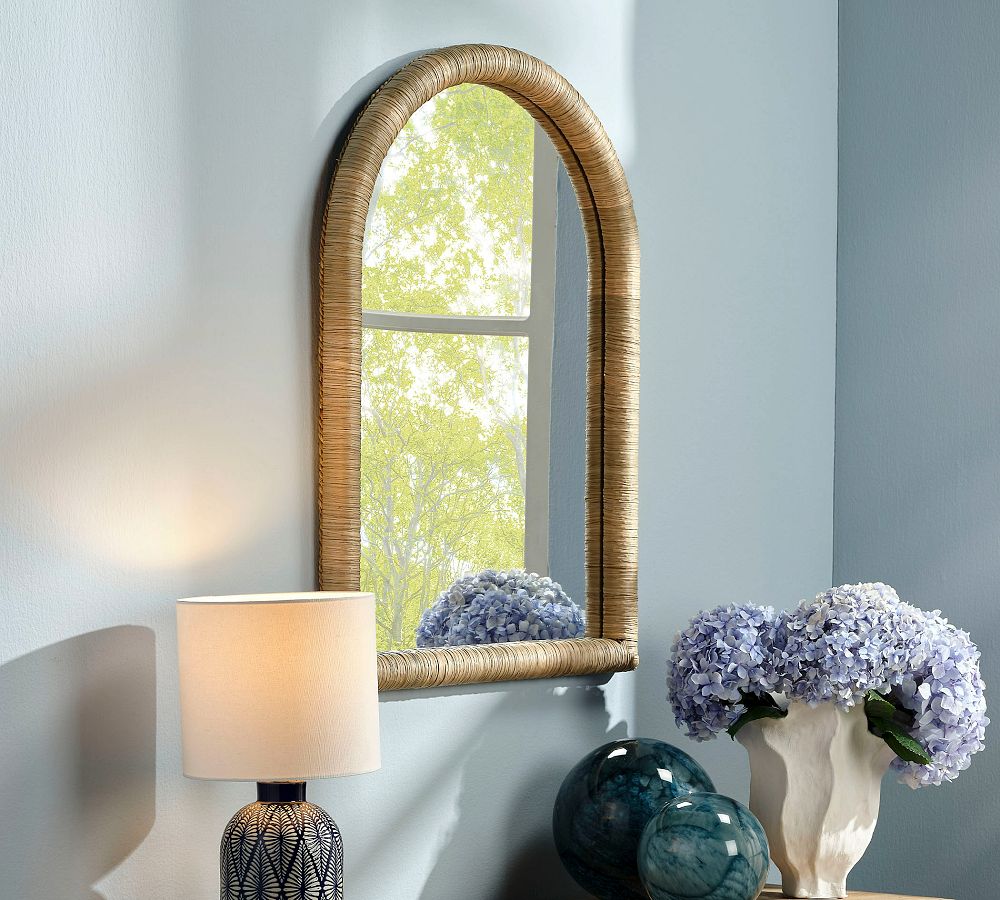 Marlae Handwoven Seagrass Mirror