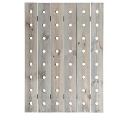 Belsay Outdoor Wooden Pegboard with Shelves