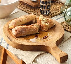 Curved Reclaimed Acacia Wood Cheese Board