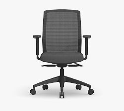 Logan Upholstered Swivel Desk Chair