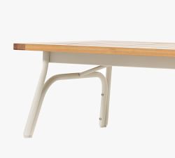 Beale 43&quot; Eucalyptus Rectangular Outdoor Coffee Table