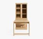 Pacific Peninsula Desk with Glass Cabinet (34&quot; x 78&quot;)