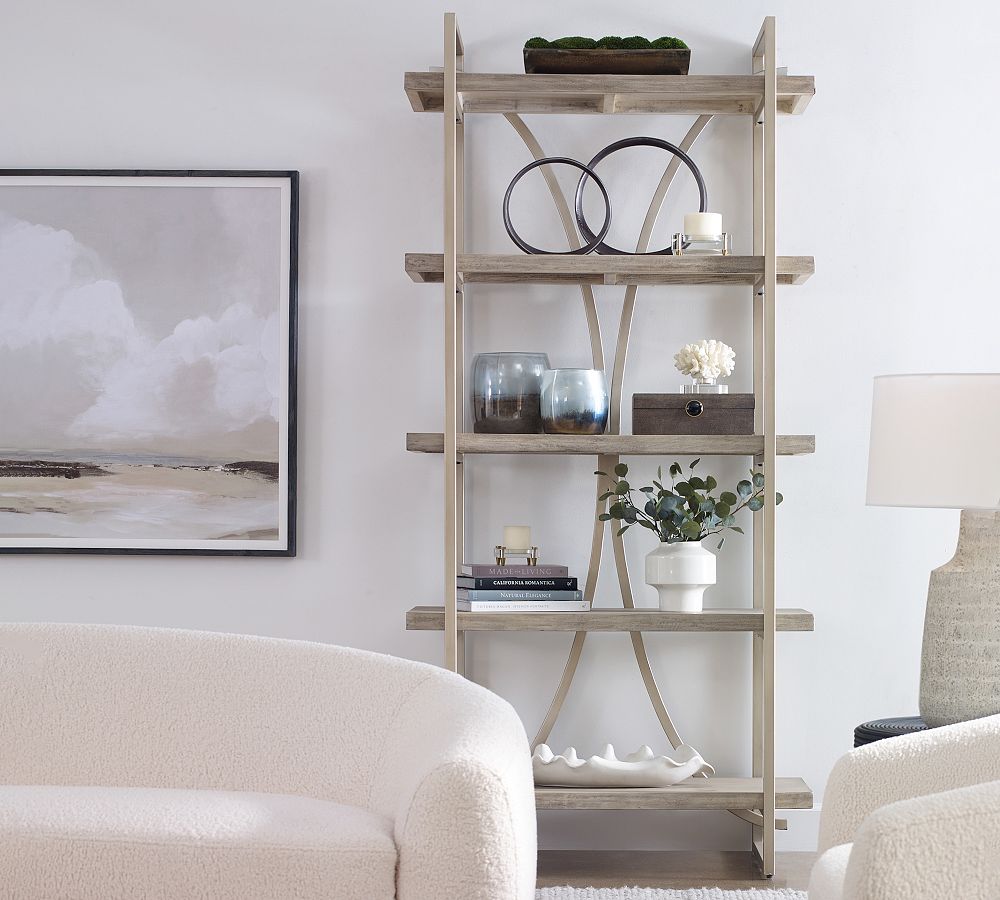 Colette Metal Etagere Bookcase (42&quot;)