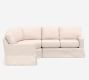 Buchanan Square Arm Slipcovered 3-Piece L-Shaped Wedge Sectional (100&quot;)