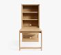 Pacific Peninsula Desk with Glass Cabinet (34&quot; x 78&quot;)