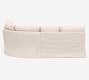 Buchanan Square Arm Slipcovered 3-Piece L-Shaped Wedge Sectional (100&quot;)