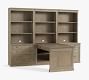 Livingston Peninsula Desk with 105&quot; Bookcase Suite (105&quot;)