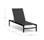 Fiji Metal &amp; Mesh Stackable Outdoor Single Chaise Lounge, Set of 2