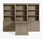 Livingston Peninsula Desk with 105&quot; Bookcase Suite (105&quot;)