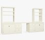 Logan Executive Desk with Cabinets Office Suite (110&quot;-134&quot;)