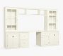 Logan Office Suite with Cabinet Doors &amp; Bridge