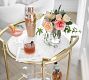Monique Lhuillier Round Marble Bar Cart