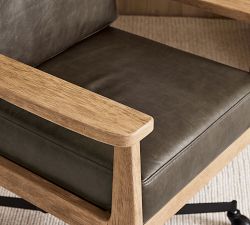 Cody Leather Swivel Desk Chair