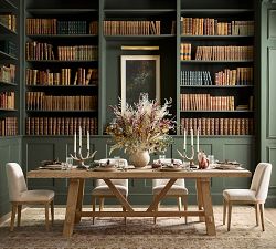 Farmhouse Trestle Extendable Dining Table (84&quot;-104&quot;)