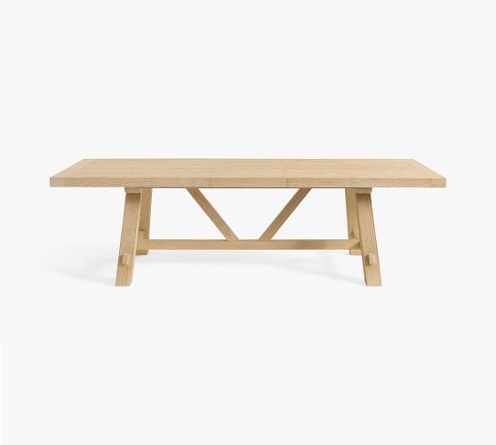 Farmhouse Trestle Extendable Dining Table (84"-104")