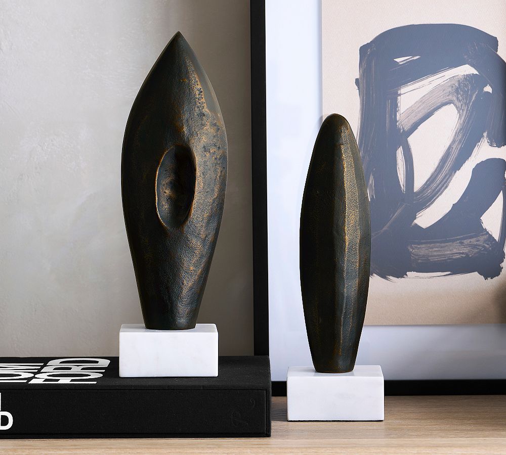 Bronze Sculpted Objects - Set of 2