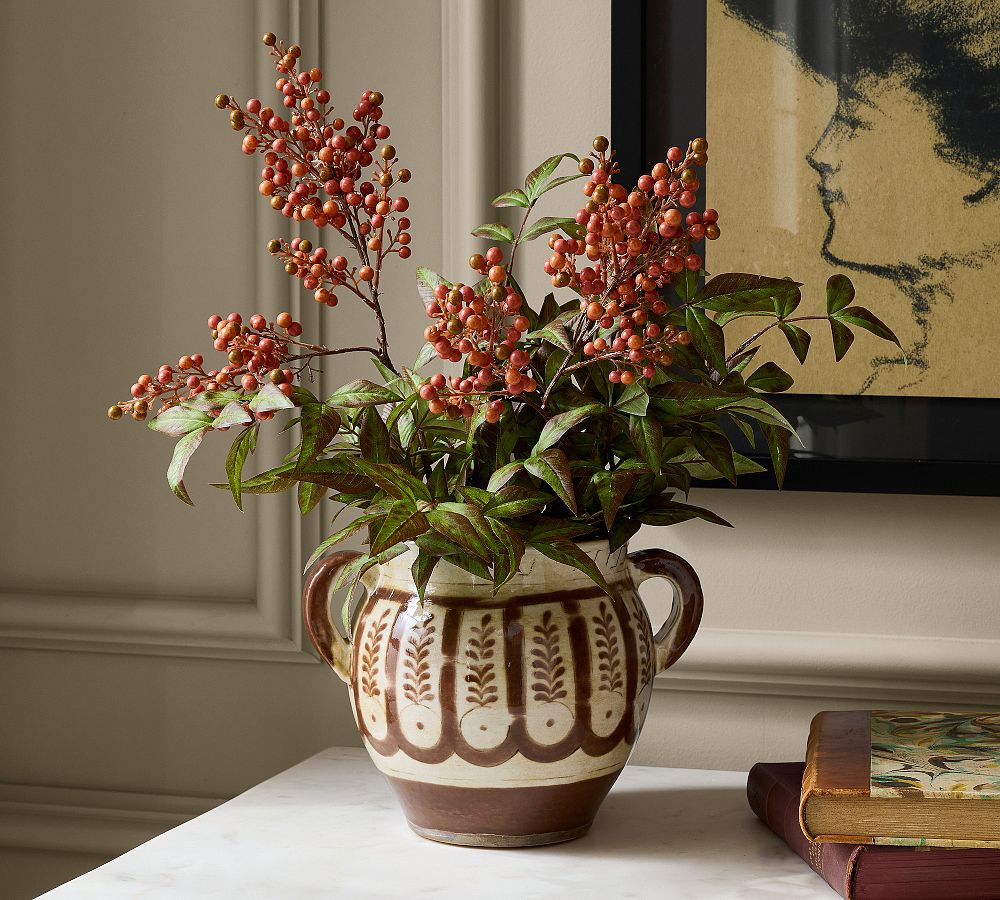 Faux Mauve Berry Branch