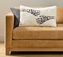 Skeleton Hand Embroidered Lumbar Pillow